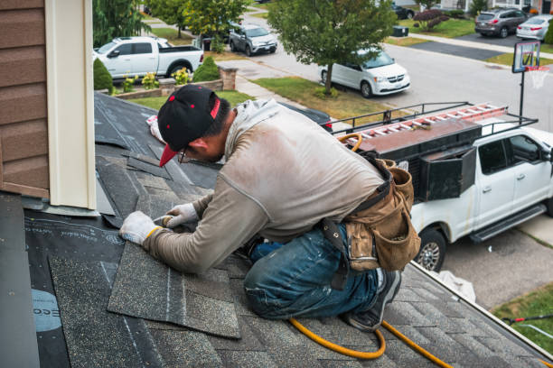 Professional Gutter Repair And Installation technician working in Blodgett, OR